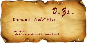 Darvasi Zsófia névjegykártya